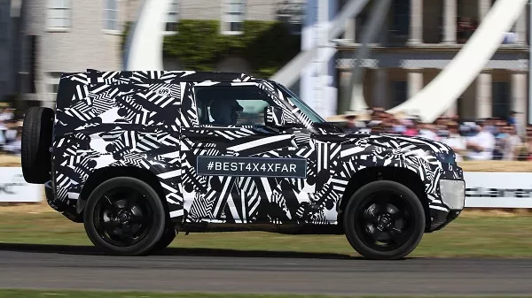 A picture of the 2020 Land Rover Defender Prototype