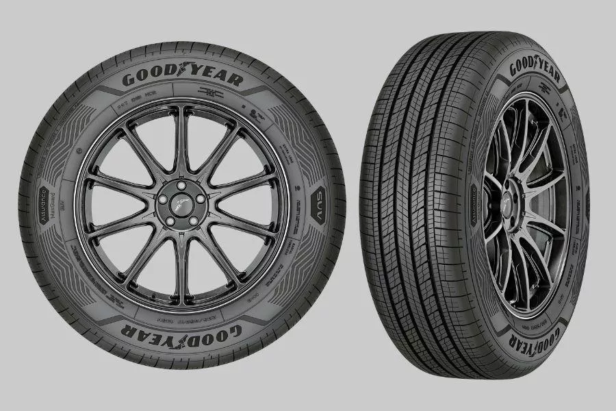 Goodyear Assurance MaxGuard SUV front and tread