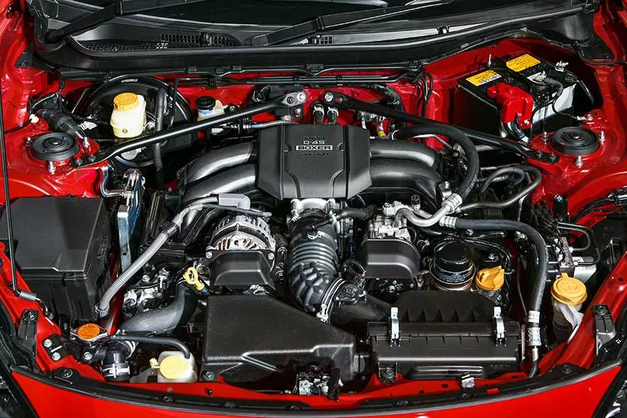 A picture of the Toyota GR 86's engine