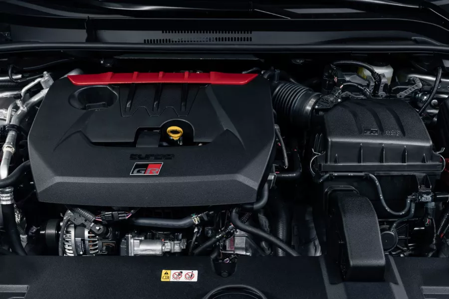 The Morizo Edition's 1.6-liter turbocharged inline-3 engine