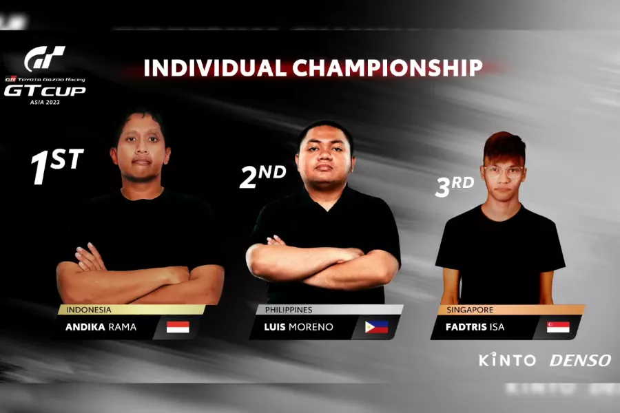 The individual champions of the TGR GT Cup Asia