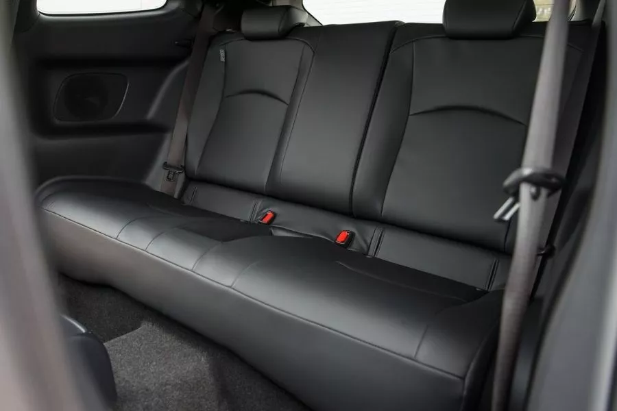 A picture of the rear seats of the GR Yaris