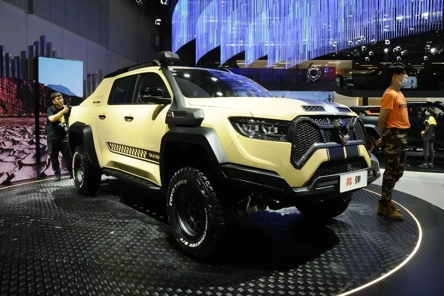 A picture of the Great Wall Cannon Baja Snake at the 2021 Auto Shanghai