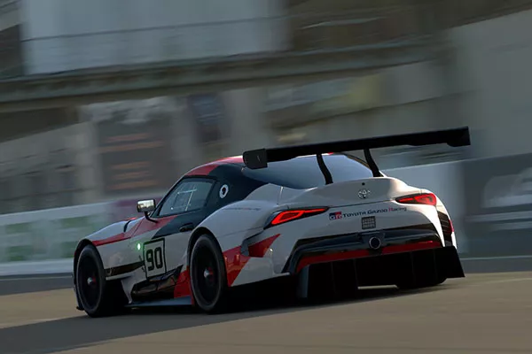 A picture of an in game screenshot of the GR Supra