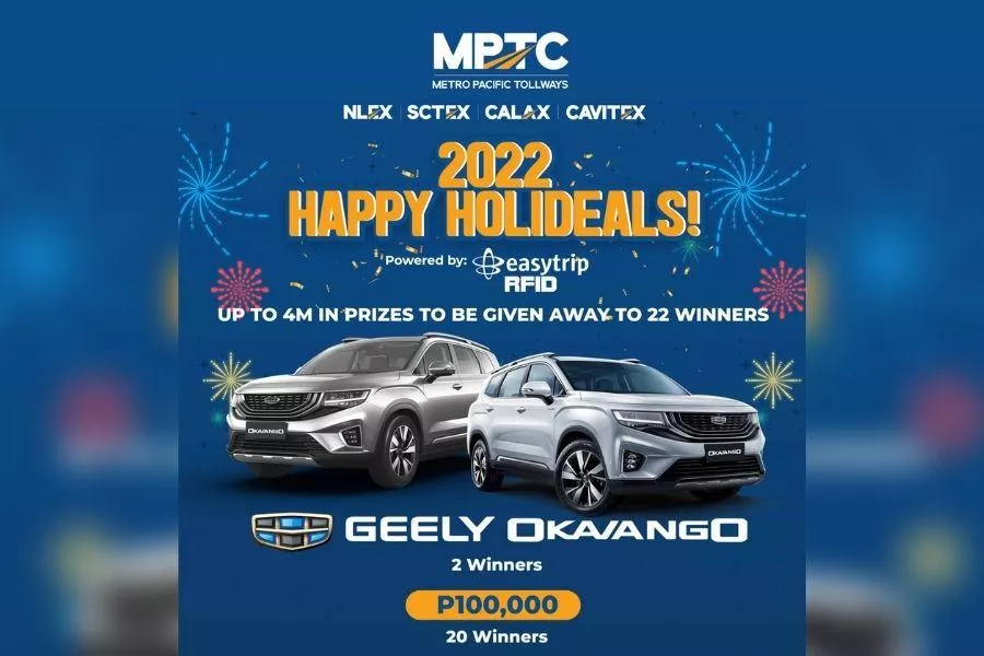 A picture of the 2022 Happy Holideals raffle promo