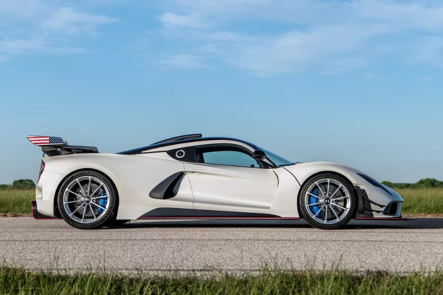 Venom F5 Revolution from the side.