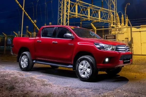 Red Toyota Hilux