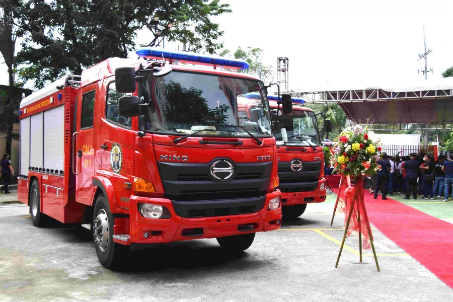 Hino Motors Philippines and BFP fire trucks