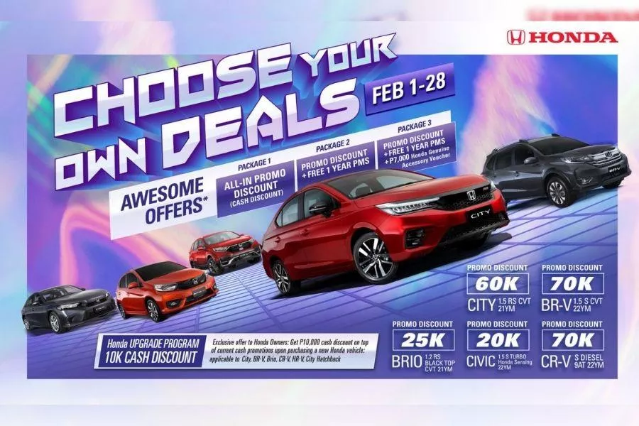 Honda Cars Philippines February 2022 promo