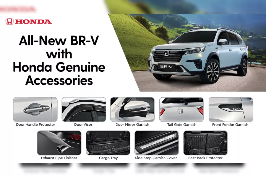Honda Genuine Accessories for the BR-V Honda Cars Philippines offers Genuine Acessories for the BR-V