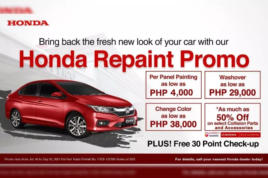 Honda Repaint Promo by Honda Cars Philippines
