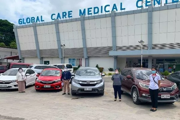 Honda vehicles turned over for lend out to Global Care Medical Center of Canlubang