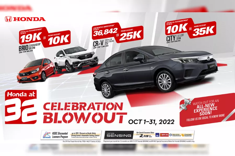 Honda Cars PH 32nd anniversary promo