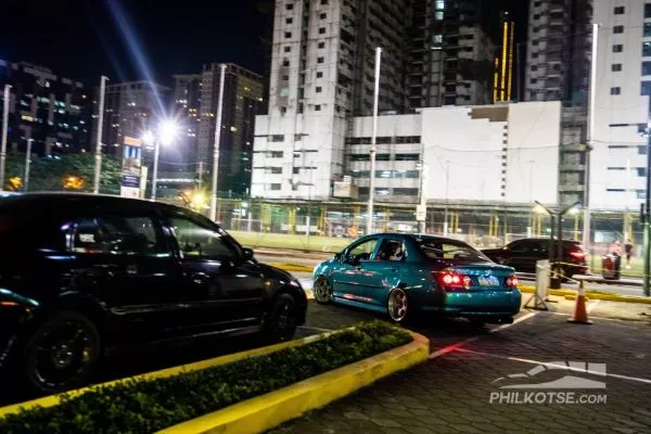 Honda City driving with a Honda Civic