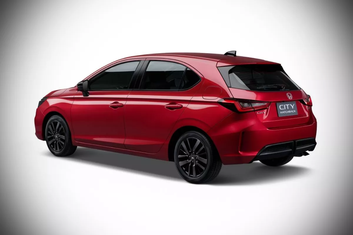 A picture of the rear of the Honda City hatch