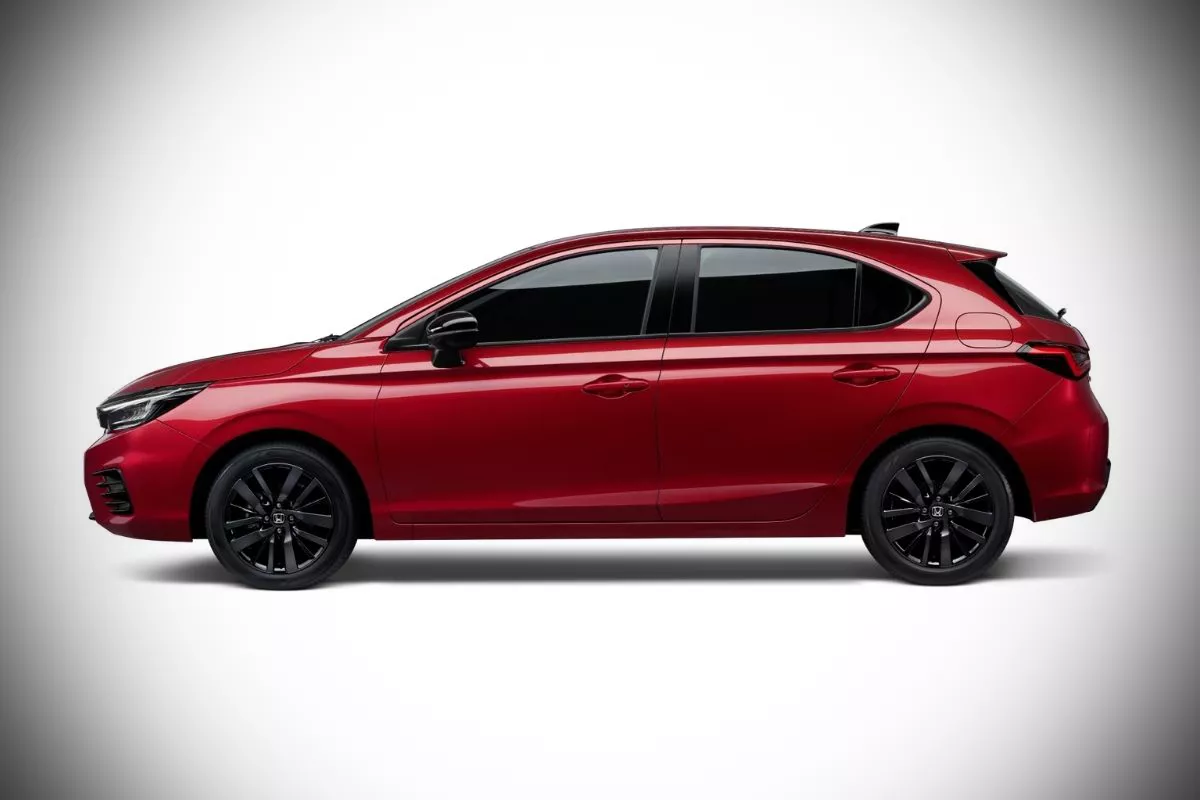 A picture of the side of the Honda City Hatchback