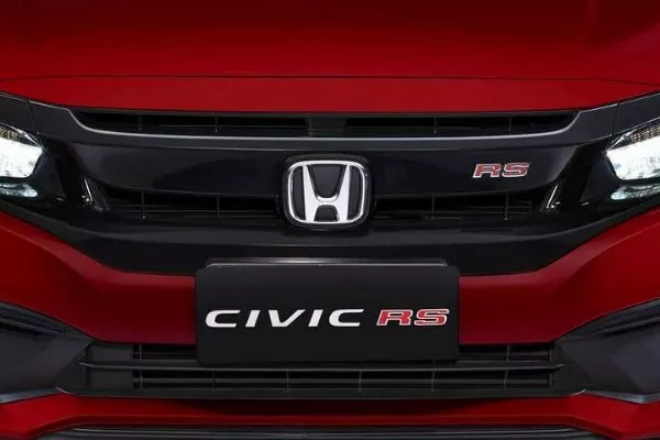 A picture of the front of the Current 10th-gen Civic