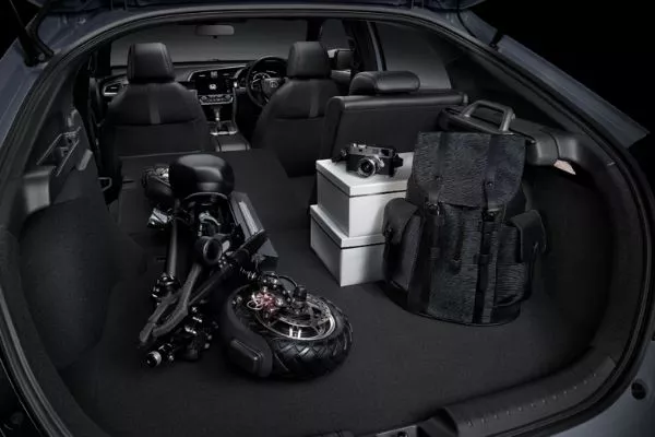 Cargo space view of the Honda Civic Hatchback