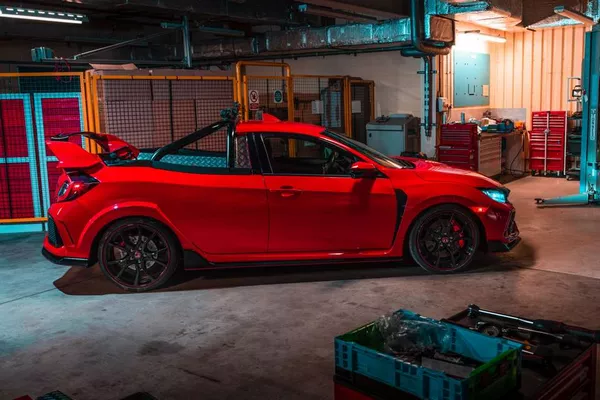 side of the Honda Civic Type R Project P