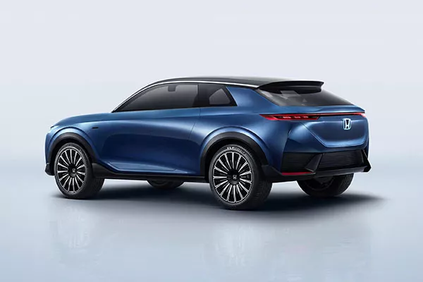 A picture of the rear of the Honda SUV e:concept