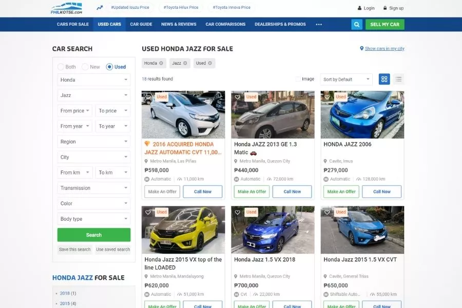 Honda Jazz Car For Sale