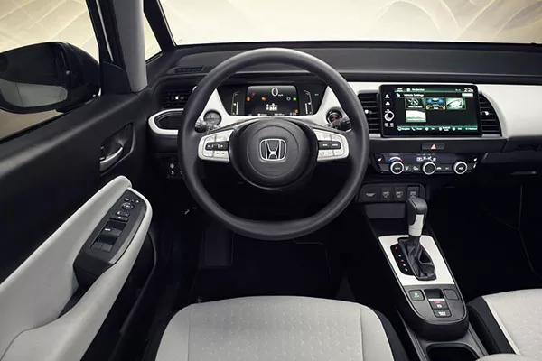 A picture of the interior of the 4th-gen Jazz/Fit