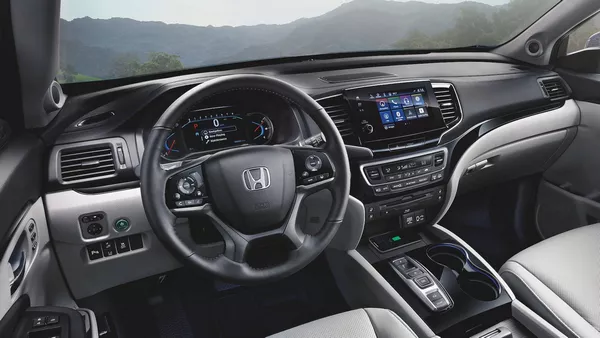 interior of the Honda Pilot 2019