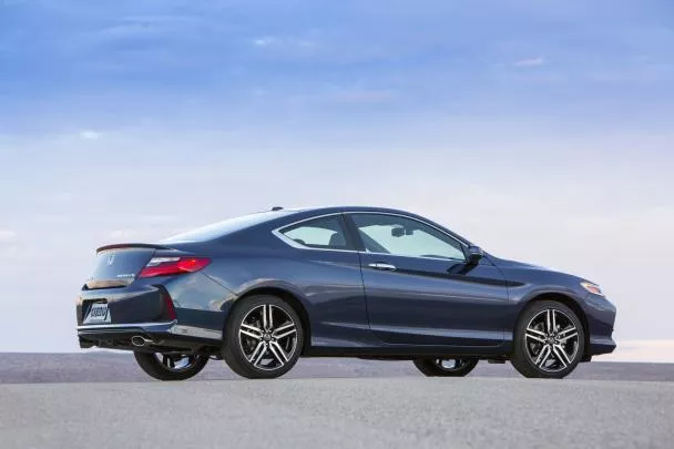 The Accord Coupe is a very low-volume product Side view of the Honda Accord Coupe