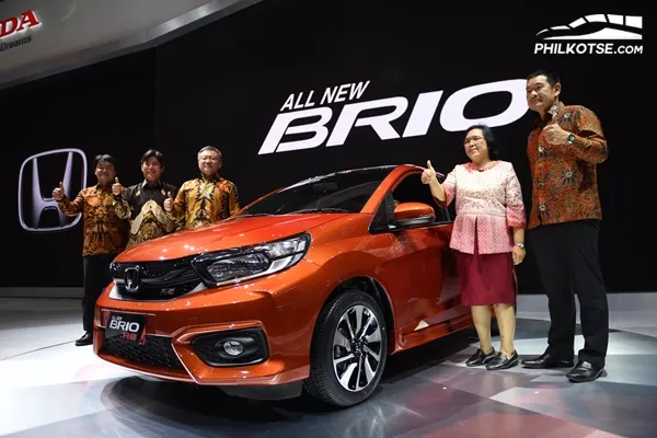 Being put on view at GIIAS 2018 are the standard Honda Brio Satya and the RS honda brio 2019 at giias 2018