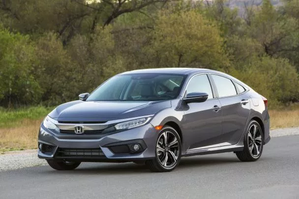 angular front of the Honda Civic 2018