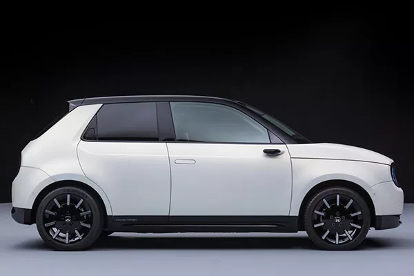 the side of the Honda E