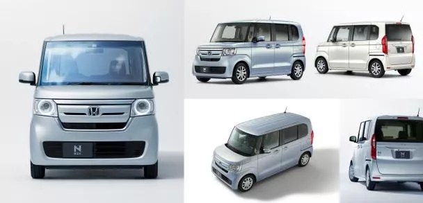 Exterior of the Honda N-Box from various angles