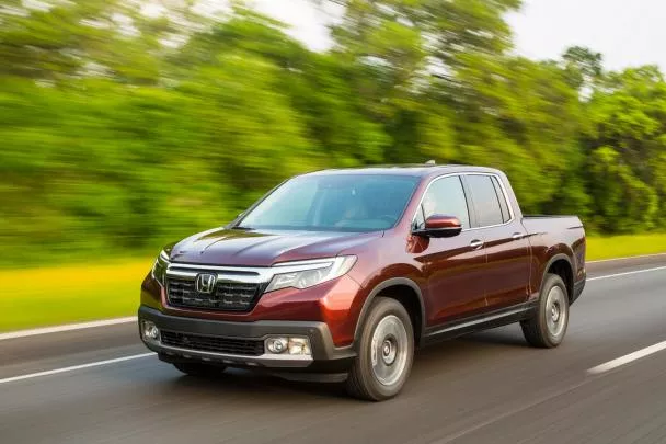 2018 Honda Ridgeline on the road