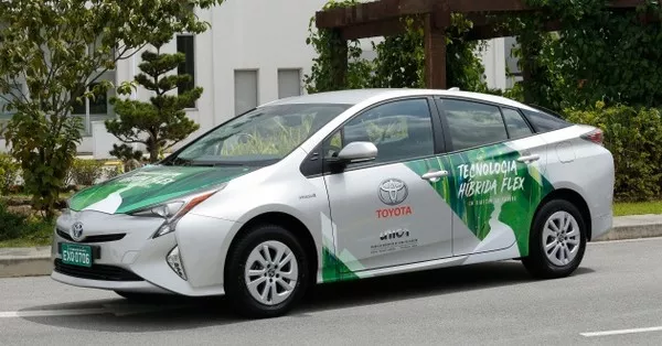 Toyota hybrid FFV side view