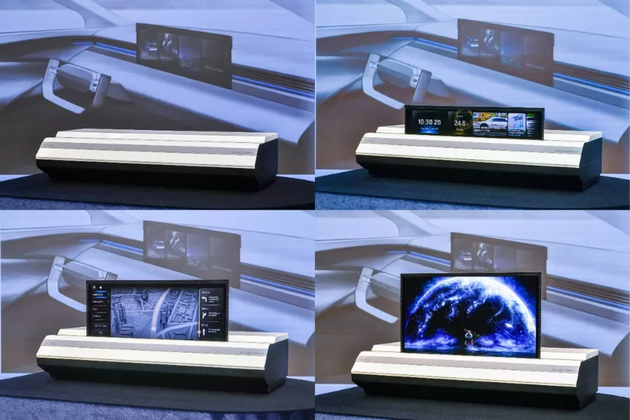 Hyundai rollable display