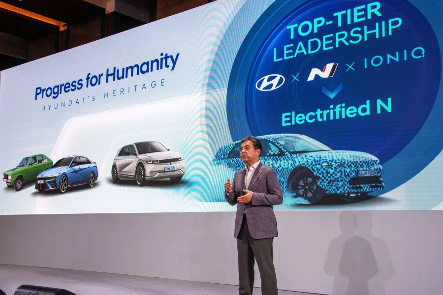 Hyundai Motor Company President and CEO Jaehoon Chang during the 2023 CEO Investor Day