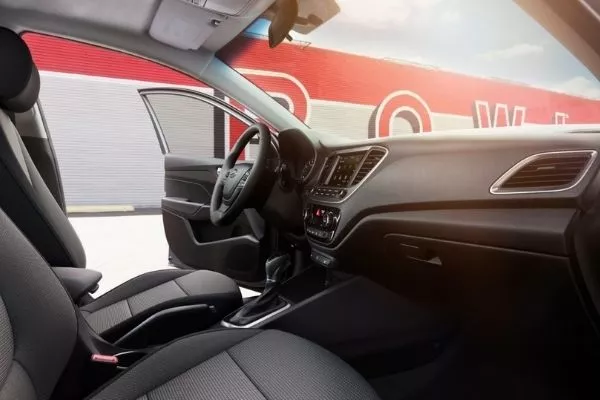 Interior view of the new Accent