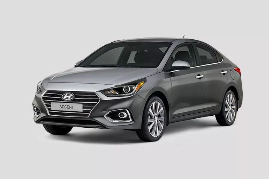 Hyundai Accent color in gray