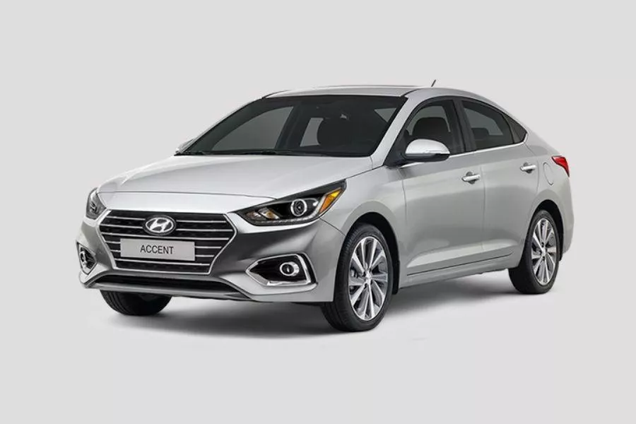 Hyundai Accent color in silver