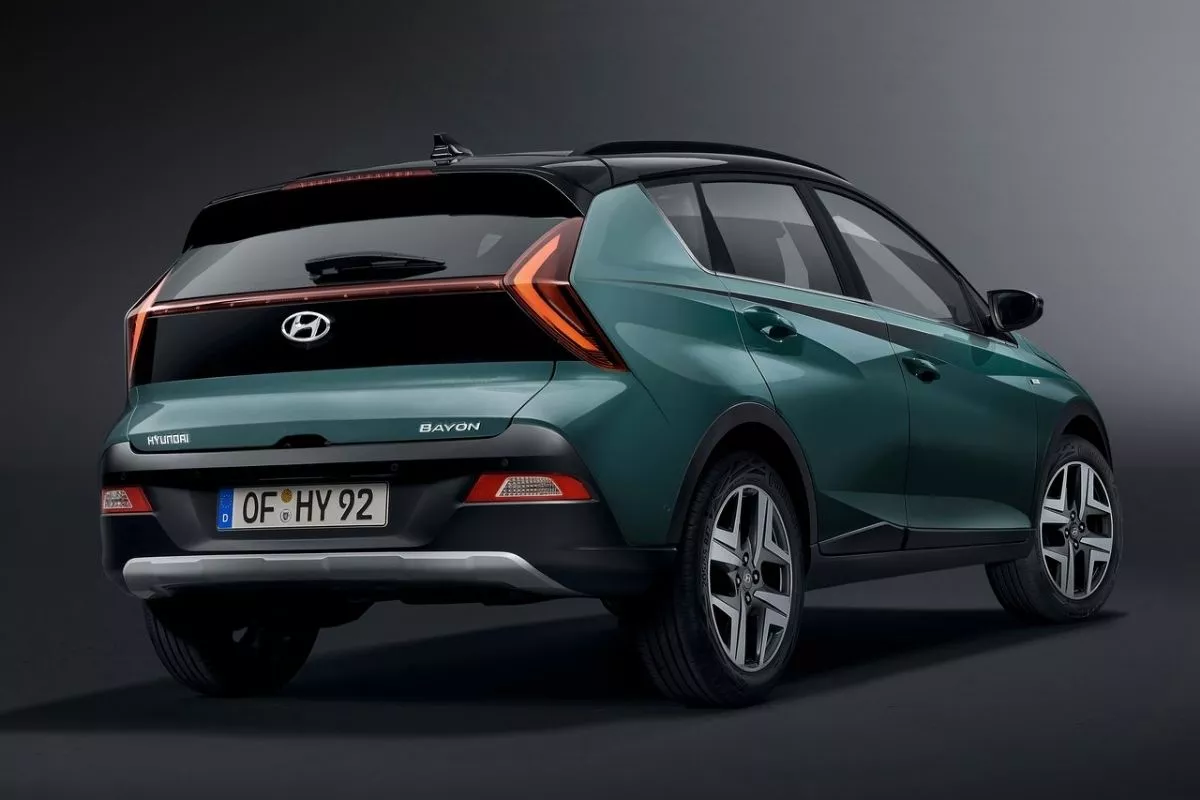A picture of the rear of the Hyundai Bayon