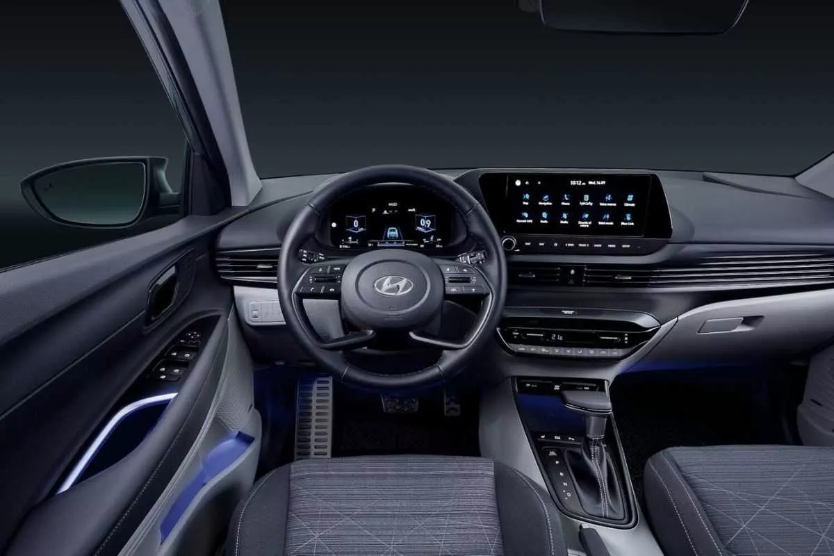 A picture of the interior of the Hyundai Bayon