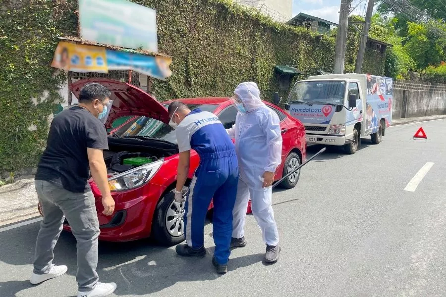 A picture of the Hyundai D2D in action