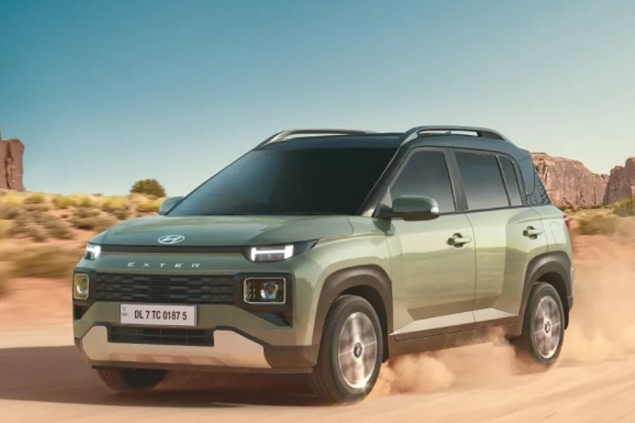 Hyundai Exter front view