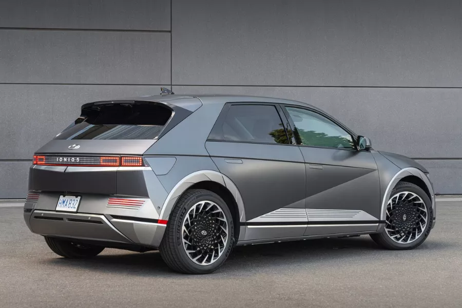 The Hyundai Ioniq 5 is an award-winning electric crossover Hyundai Ioniq 5 rear view