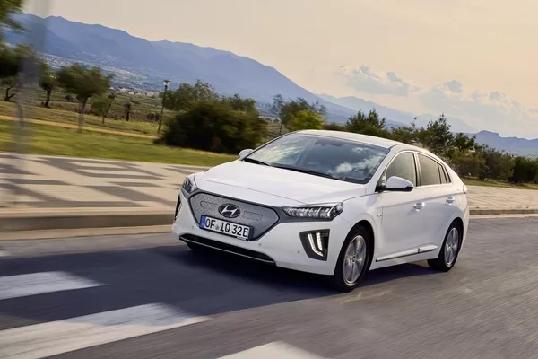 Hyundai Ioniq EV on the Road