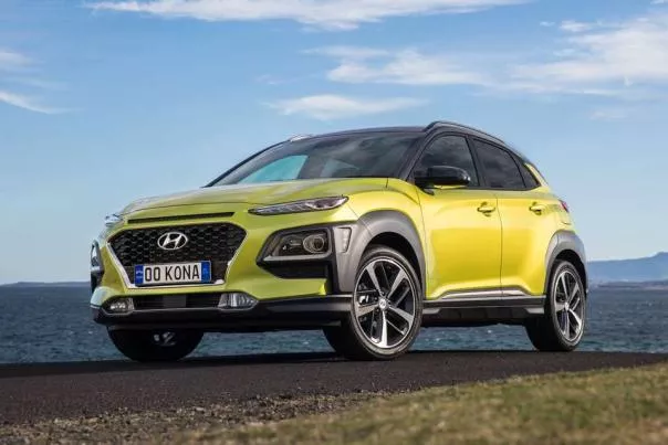 Hyundai Kona angular front