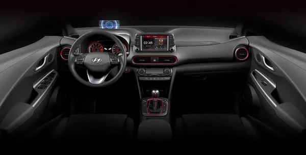 Hyundai Kona Special Iron Man Edition 2019 dashboard area
