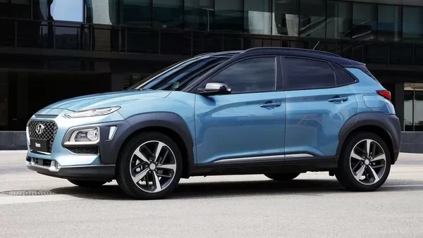 The side view of the Hyundai Kona 2018