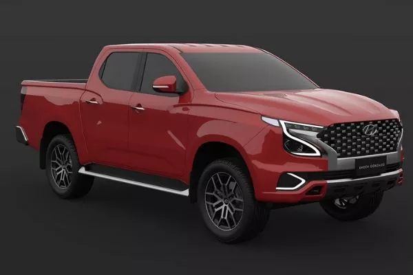 A picture of the front of the Hyundai Tarlac