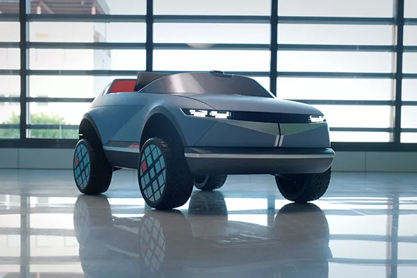 A picture of Hyundai's tiny EV.